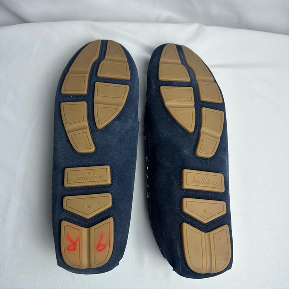 Sam Edelman Women's Jaden Dark Blue Suede Leather Tassel Flats Moccasins sz 10 - Picture 9 of 10